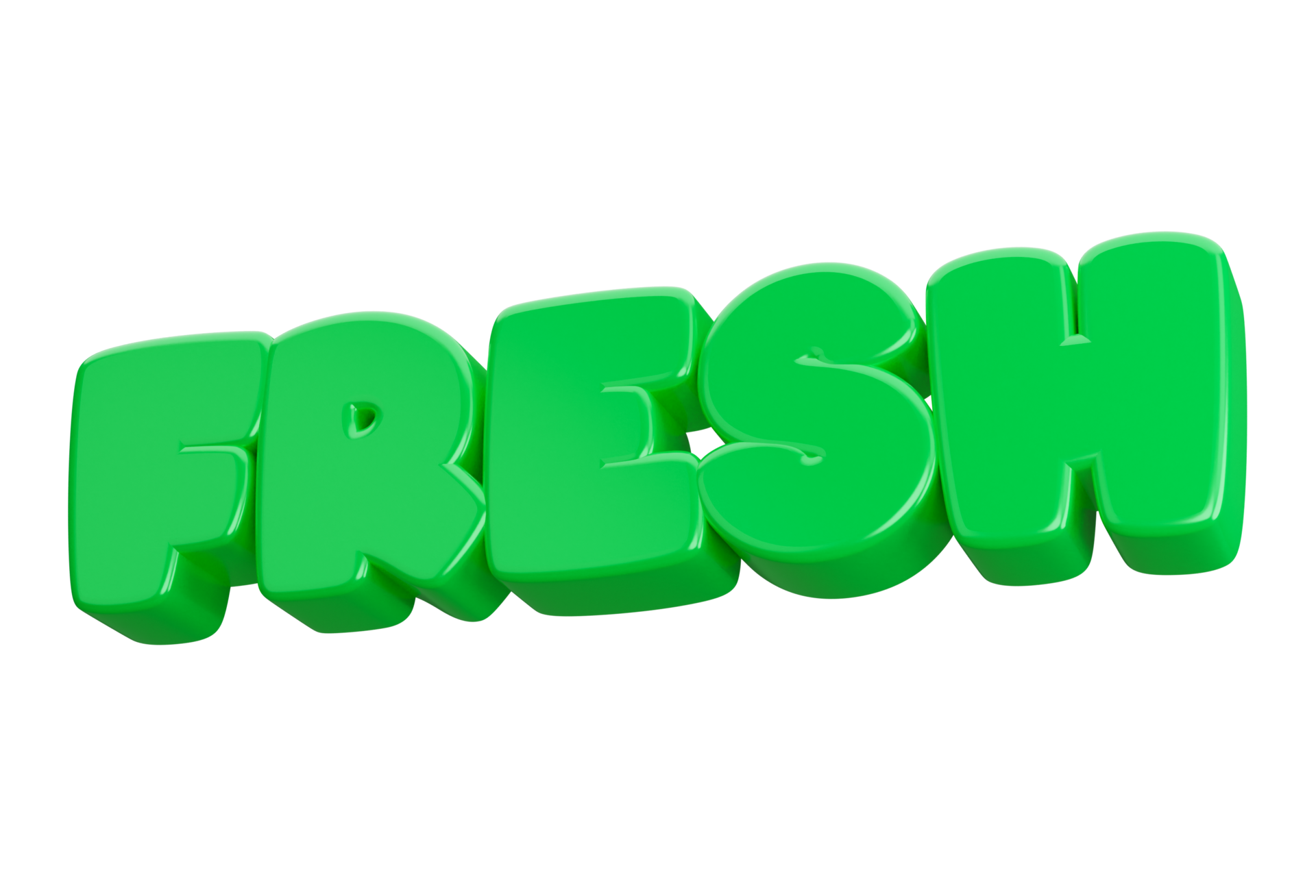 fresh 3d word text 16458379 PNG