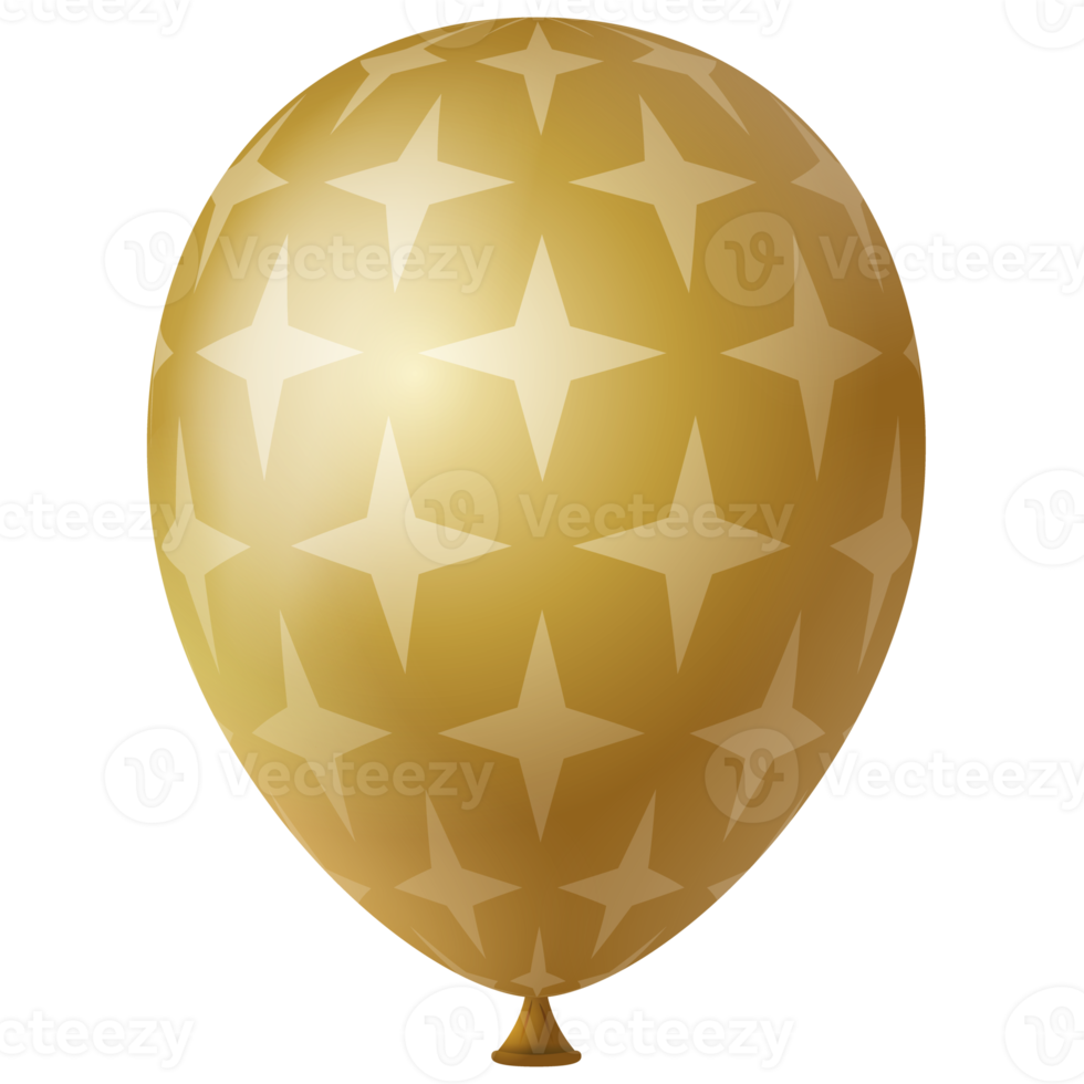 white gold 3d helium air balloon png