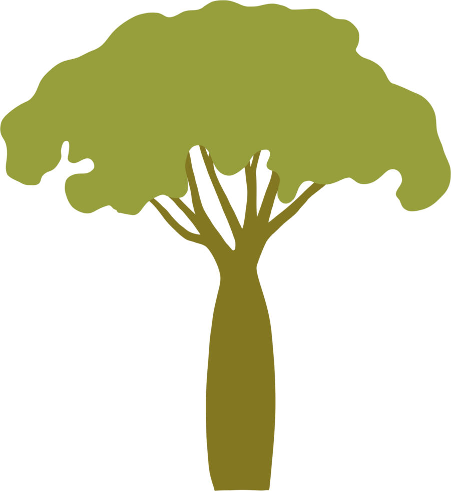 simplicity tree freehand drawing flat design. png