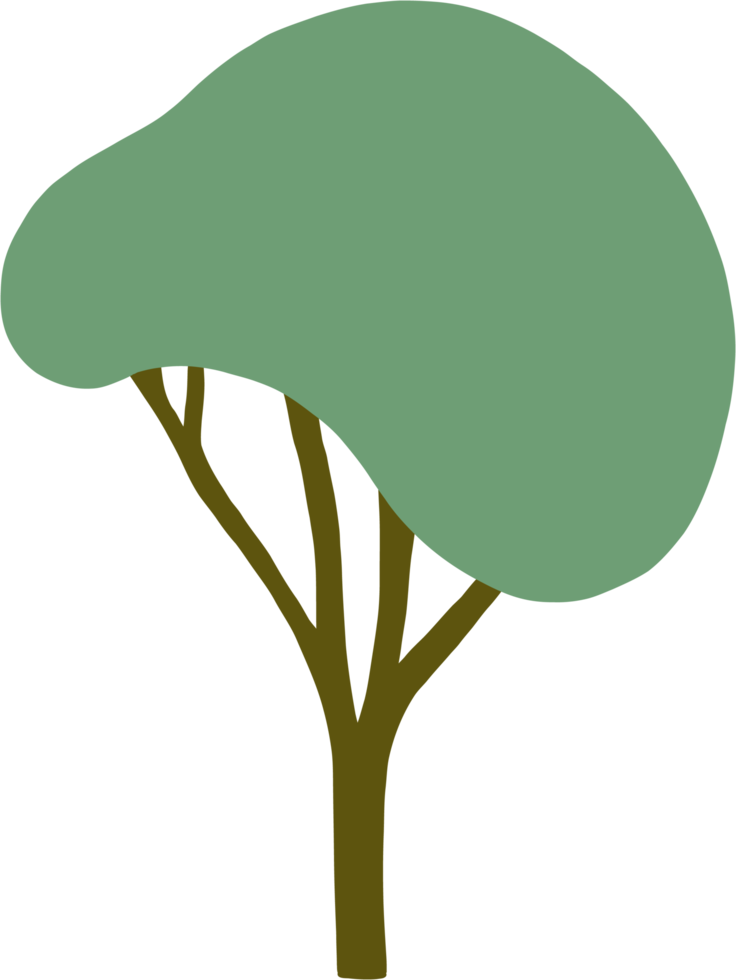 simplicity tree freehand drawing flat design. png
