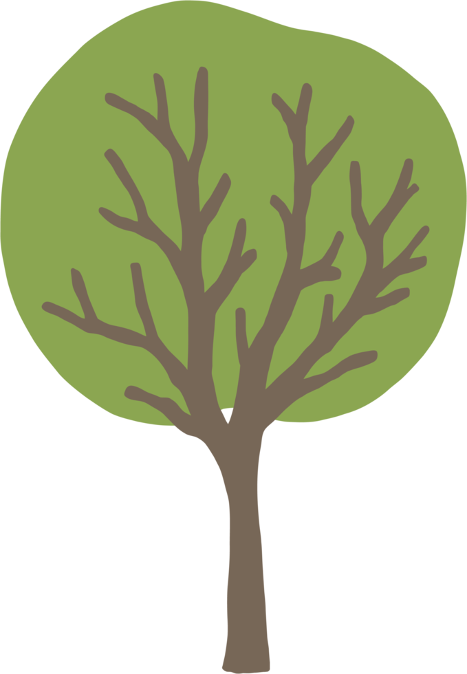 simplicity tree freehand drawing png