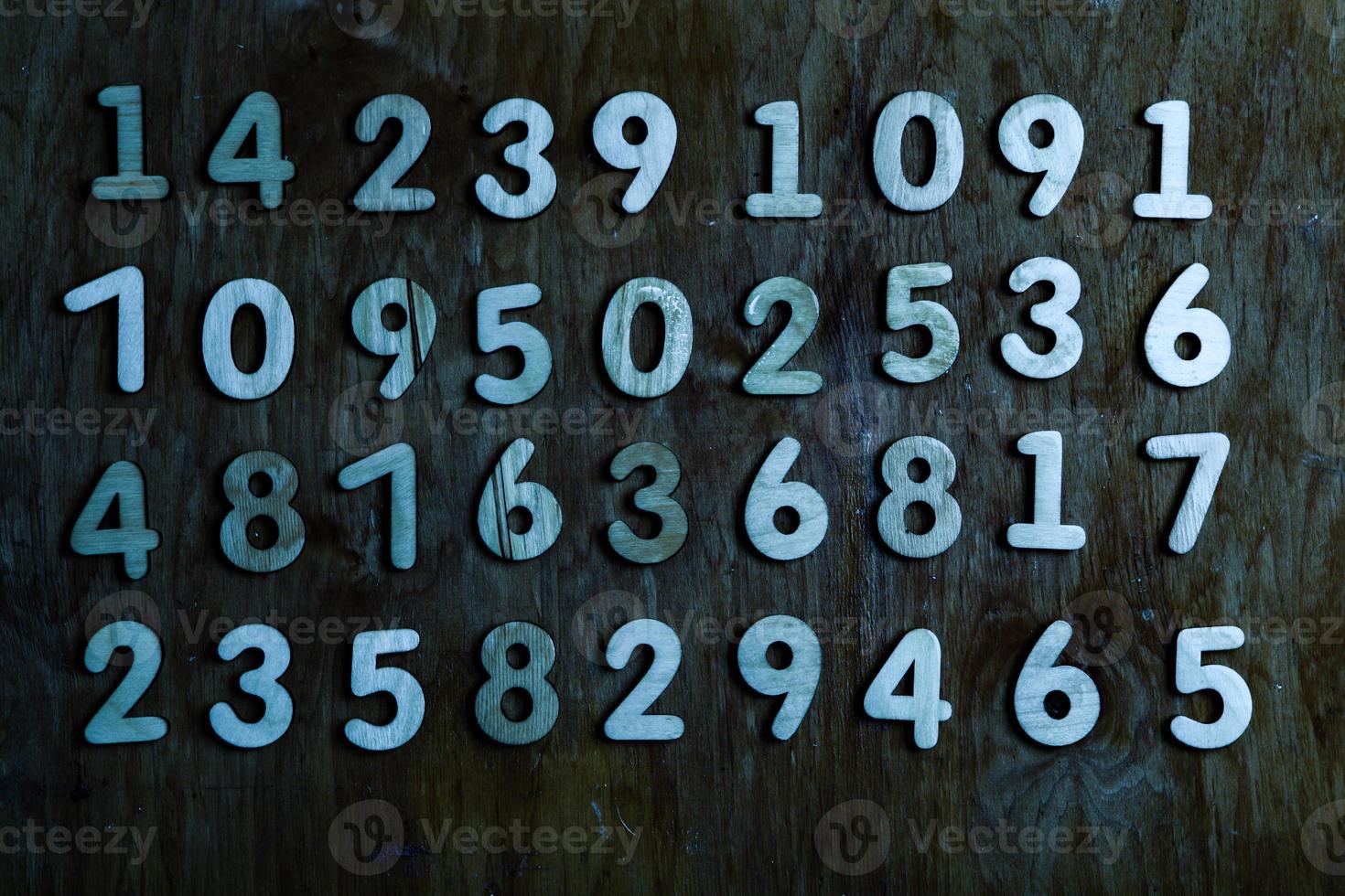 Background of numbers. from zero to nine. Numbers texture. Finance data concept. Mathematic. Seamless pattern with numbers. financial crisis concept. Business success. photo