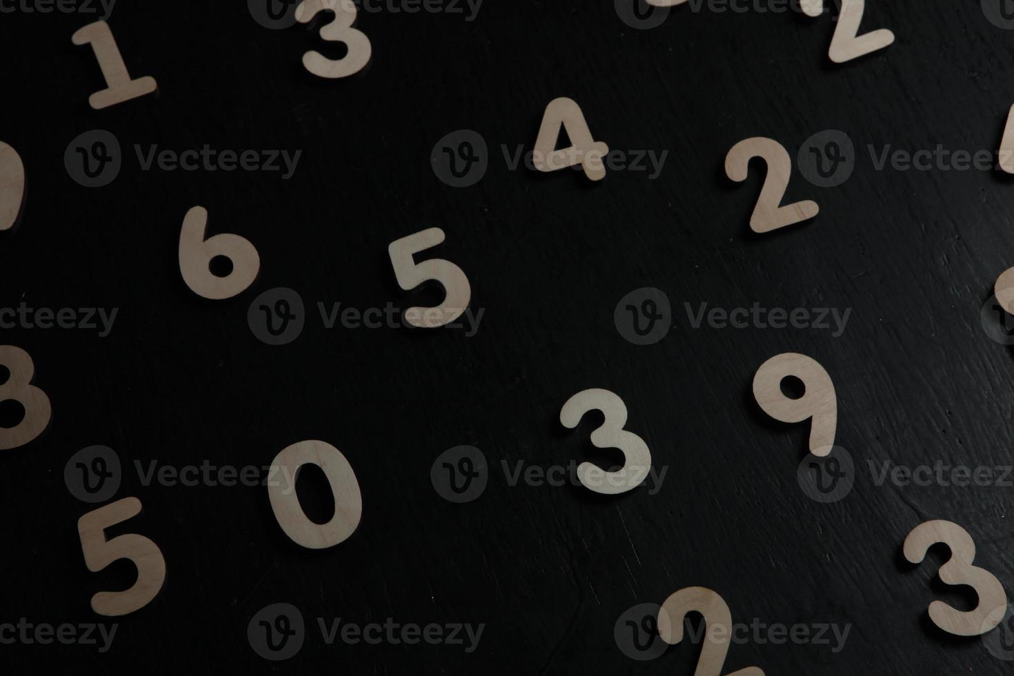 Background of numbers. from zero to nine. Numbers texture. Finance data concept. Mathematic. Seamless pattern with numbers. financial crisis concept. Business success. photo