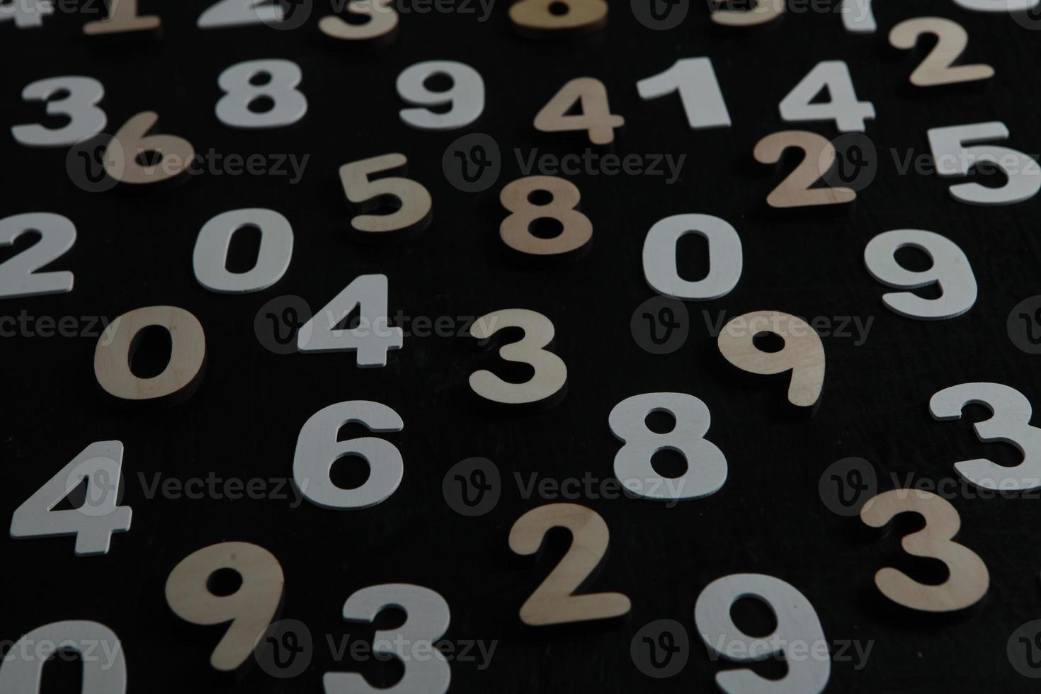 Background of numbers. from zero to nine. Numbers texture. Finance data concept. Mathematic. Seamless pattern with numbers. financial crisis concept. Business success. photo