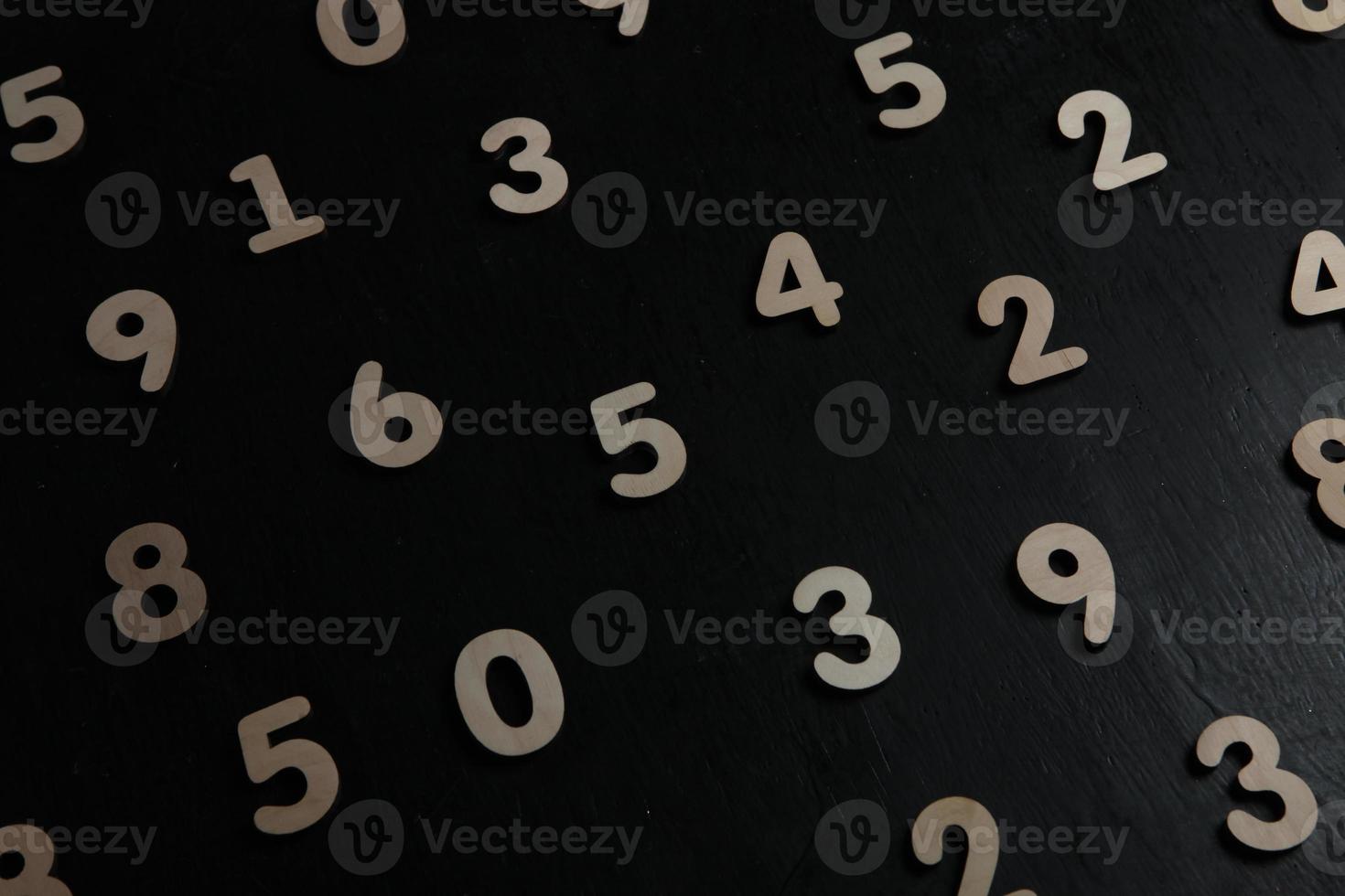 Background of numbers. from zero to nine. Numbers texture. Finance data concept. Mathematic. Seamless pattern with numbers. financial crisis concept. Business success. photo