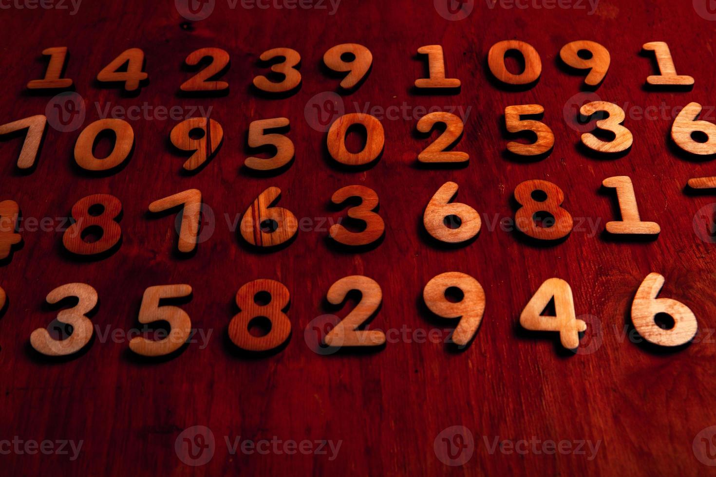 Background of numbers. from zero to nine. Numbers texture. Finance data concept. Mathematic. Seamless pattern with numbers. financial crisis concept. Business success. photo