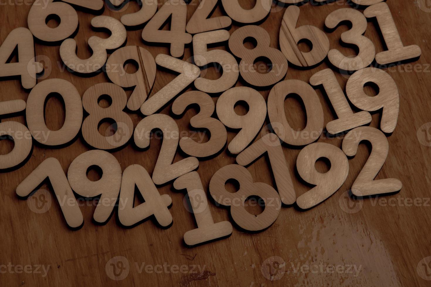 Background of numbers. from zero to nine. Numbers texture. Finance data concept. Mathematic. Seamless pattern with numbers. financial crisis concept. Business success. photo