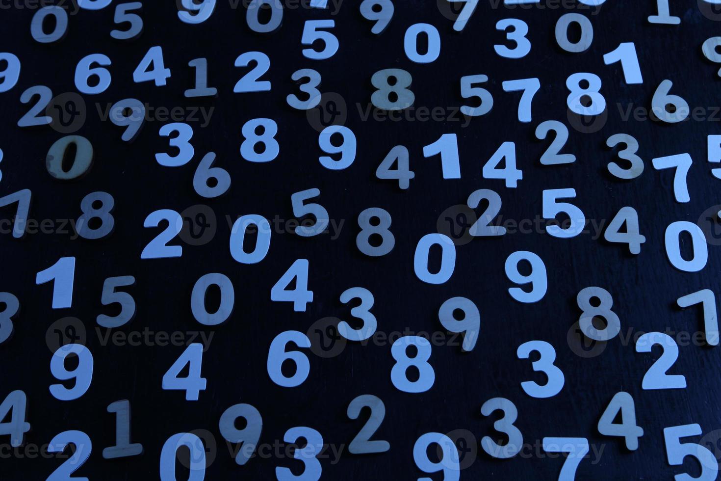 Background of numbers. from zero to nine. Numbers texture. Finance data concept. Mathematic. Seamless pattern with numbers. financial crisis concept. Business success. photo