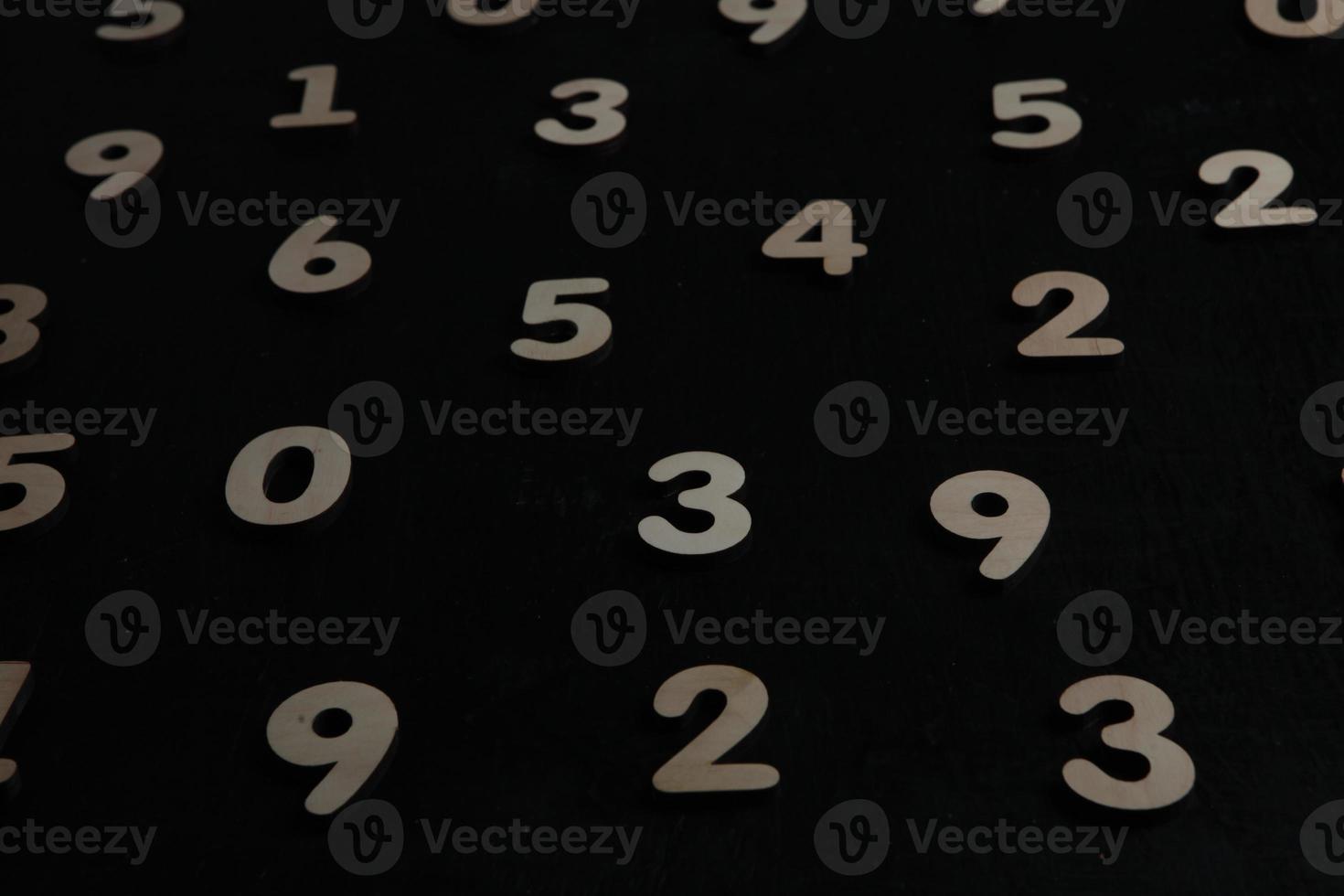 Background of numbers. from zero to nine. Numbers texture. Finance data concept. Mathematic. Seamless pattern with numbers. financial crisis concept. Business success. photo