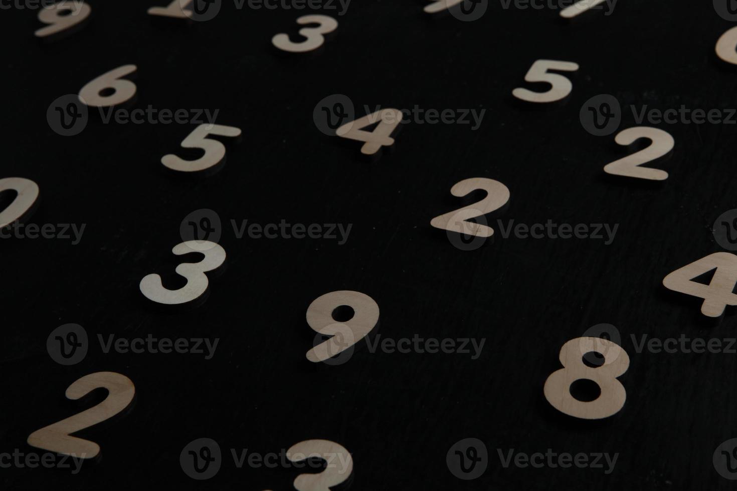 Background of numbers. from zero to nine. Numbers texture. Finance data concept. Mathematic. Seamless pattern with numbers. financial crisis concept. Business success. photo