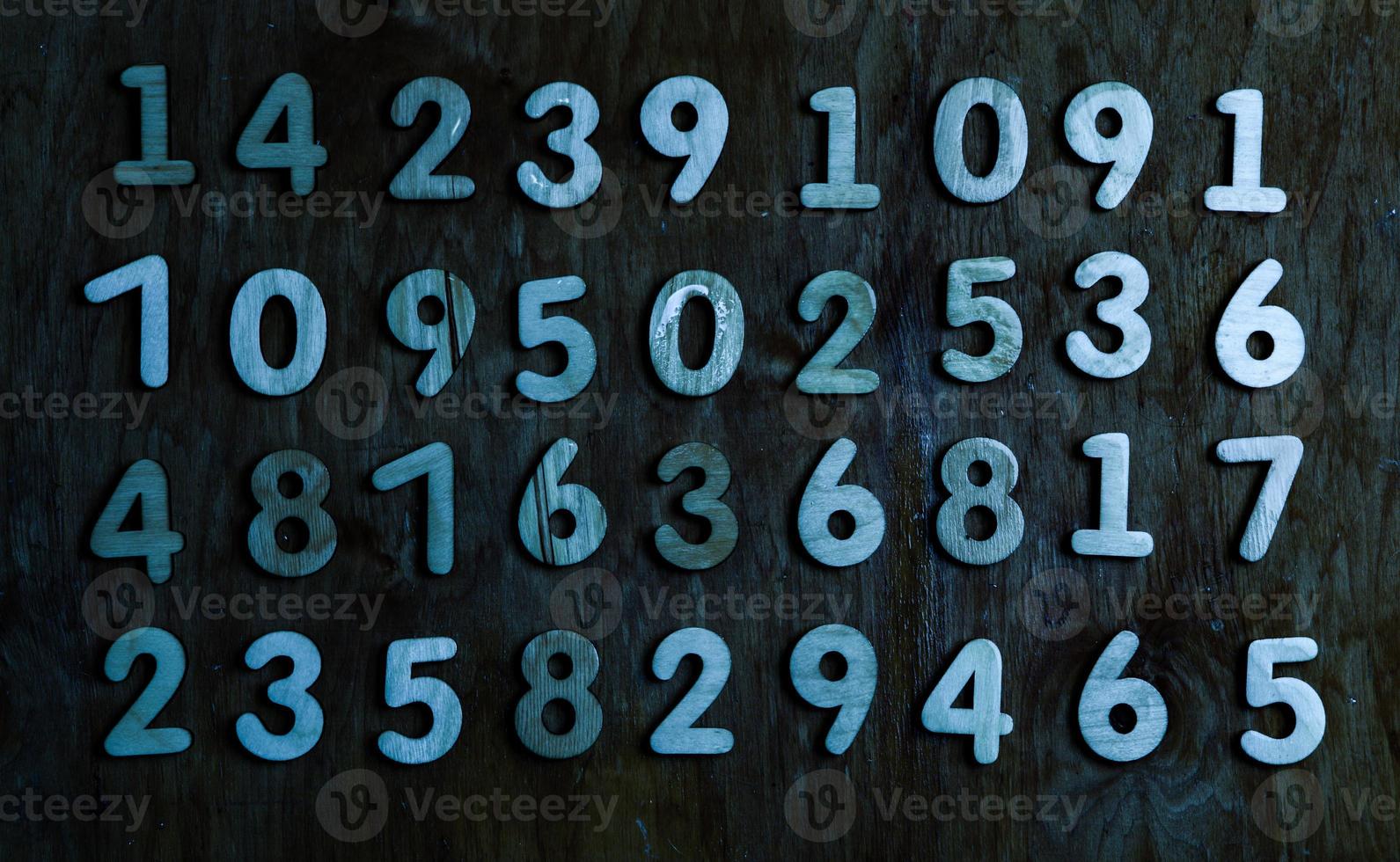 Background of numbers. from zero to nine. Numbers texture. Finance data concept. Mathematic. Seamless pattern with numbers. financial crisis concept. Business success. photo