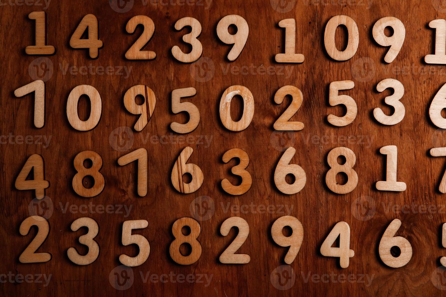 Background of numbers. from zero to nine. Numbers texture. Finance data concept. Mathematic. Seamless pattern with numbers. financial crisis concept. Business success. photo