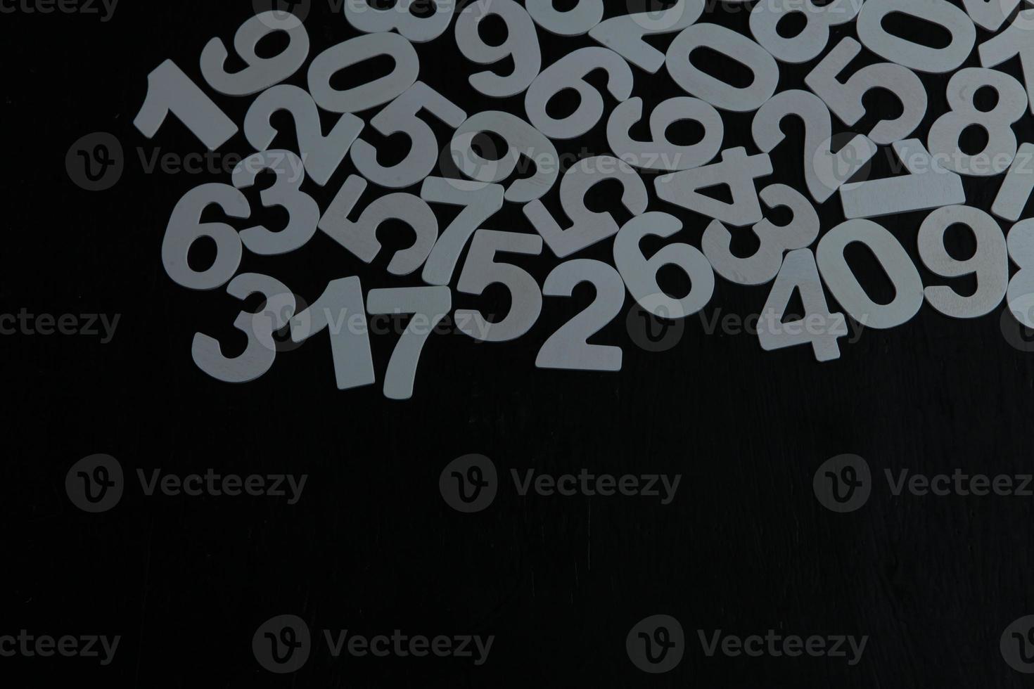 Background of numbers. from zero to nine. Numbers texture. Finance data concept. Mathematic. Seamless pattern with numbers. financial crisis concept. Business success. photo