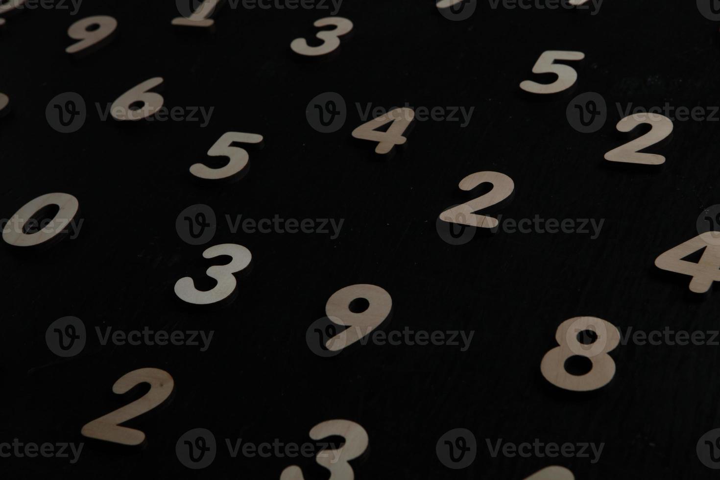 Background of numbers. from zero to nine. Numbers texture. Finance data concept. Mathematic. Seamless pattern with numbers. financial crisis concept. Business success. photo