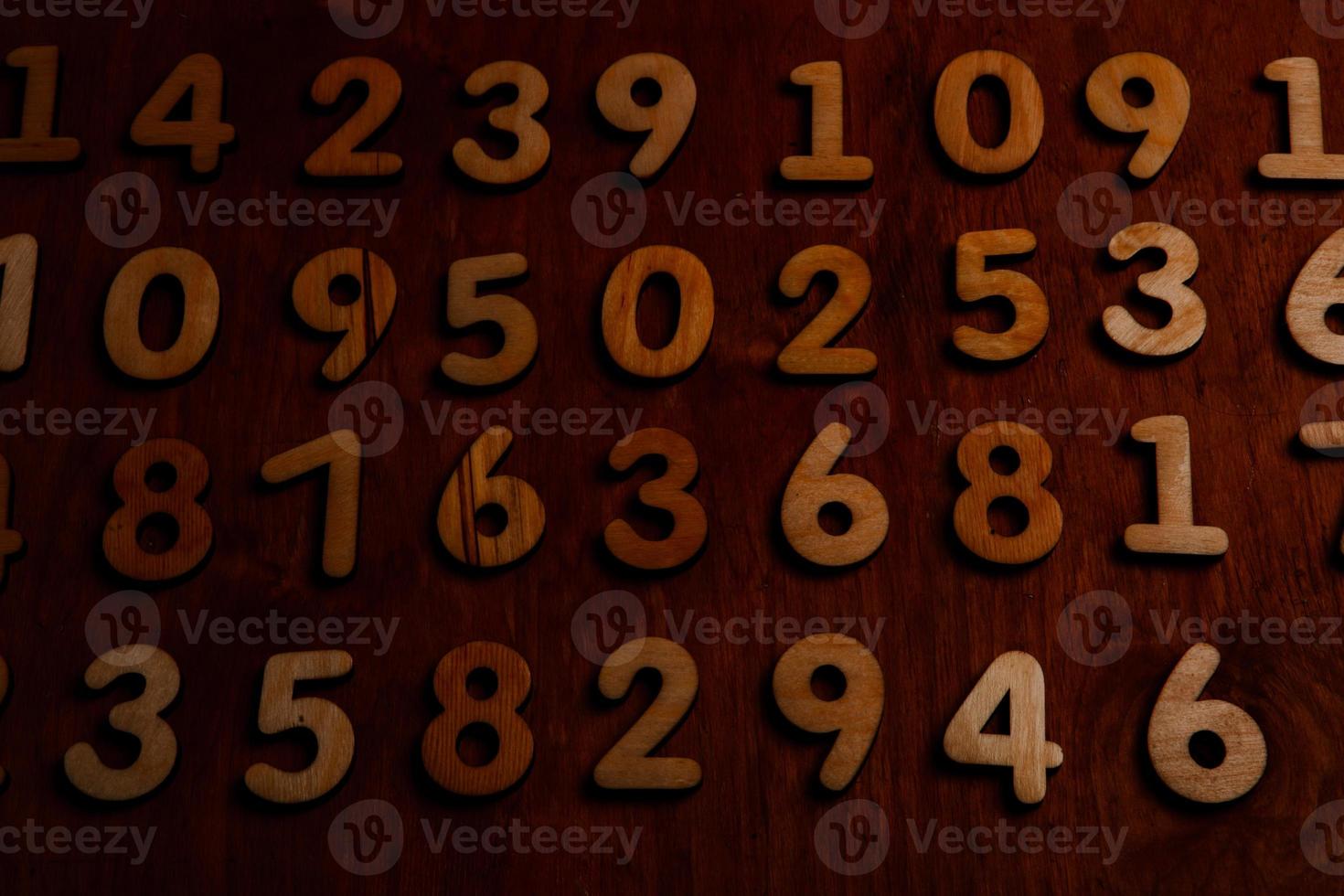 Background of numbers. from zero to nine. Numbers texture. Finance data concept. Mathematic. Seamless pattern with numbers. financial crisis concept. Business success. photo