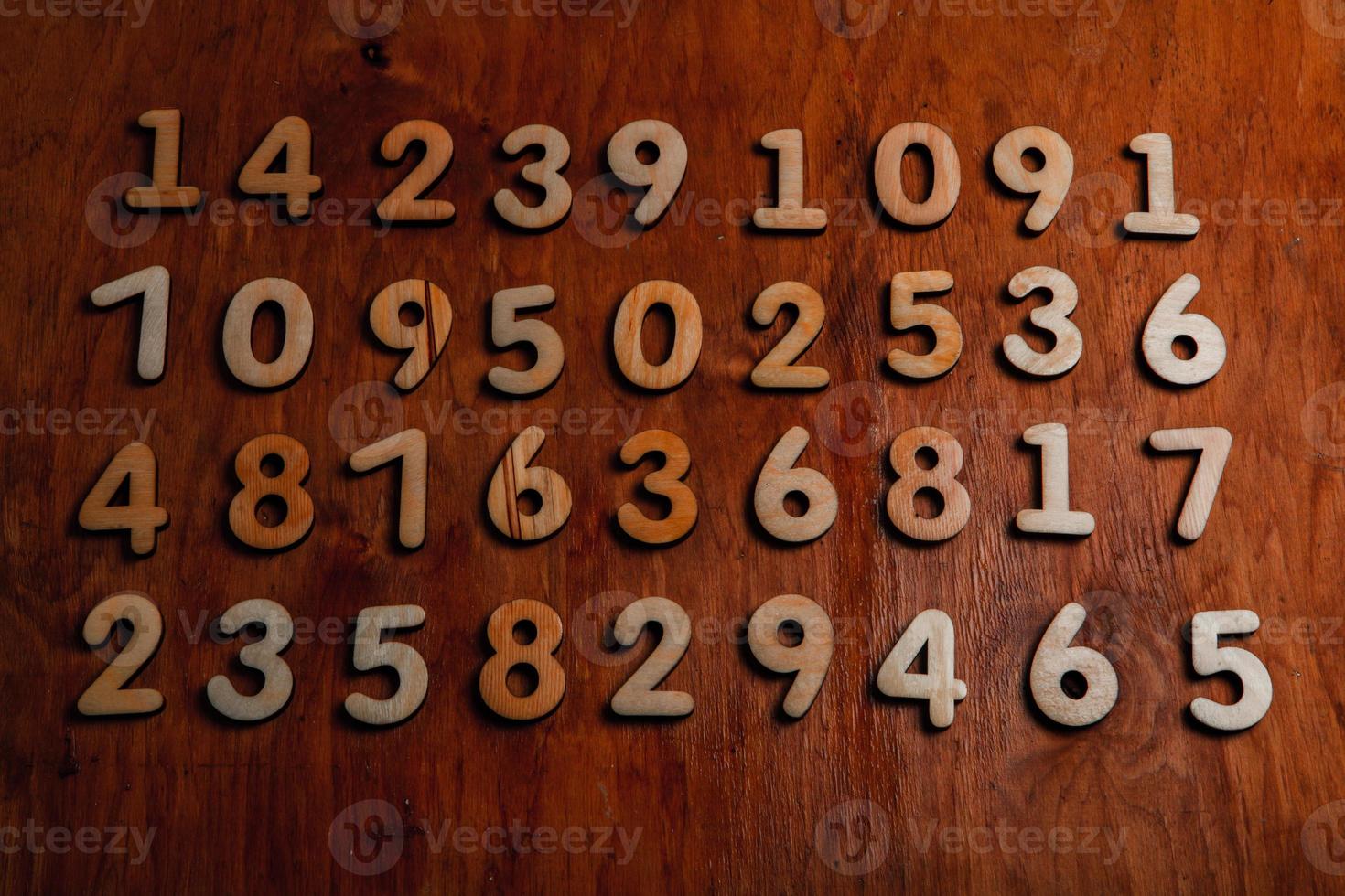 Background of numbers. from zero to nine. Numbers texture. Finance data concept. Mathematic. Seamless pattern with numbers. financial crisis concept. Business success. photo