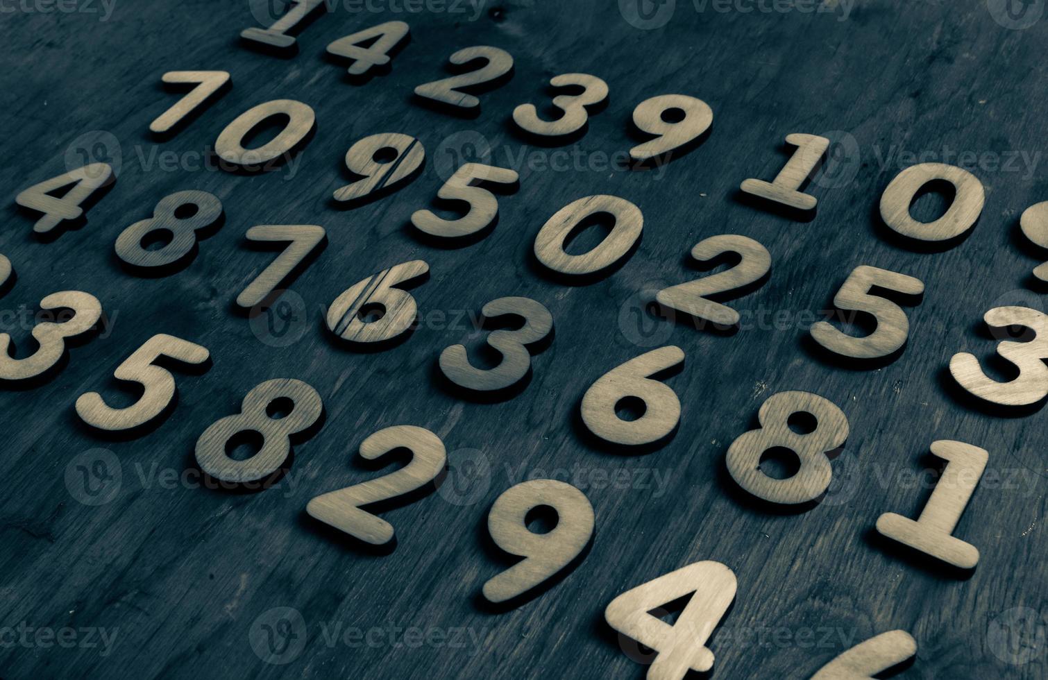 Background of numbers. from zero to nine. Numbers texture. Finance data concept. Mathematic. Seamless pattern with numbers. financial crisis concept. Business success. photo