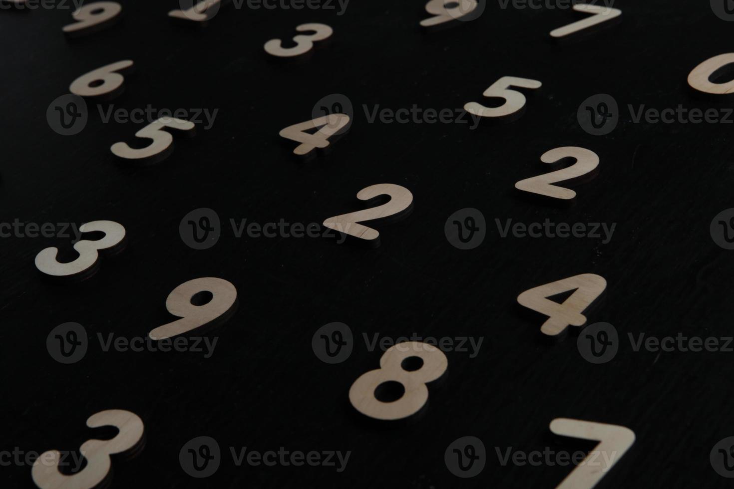 Background of numbers. from zero to nine. Numbers texture. Finance data concept. Mathematic. Seamless pattern with numbers. financial crisis concept. Business success. photo