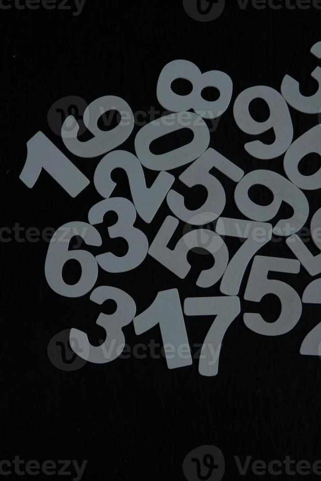 Background of numbers. from zero to nine. Numbers texture. Finance data concept. Mathematic. Seamless pattern with numbers. financial crisis concept. Business success. photo