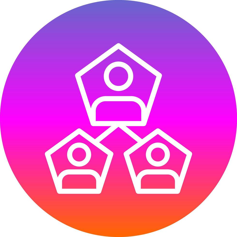 Segmentation Vector Icon Design