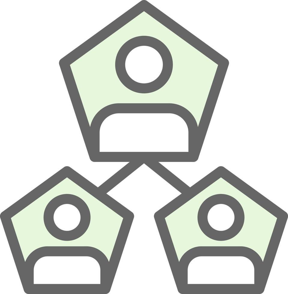 diseño de icono de vector de segmentación