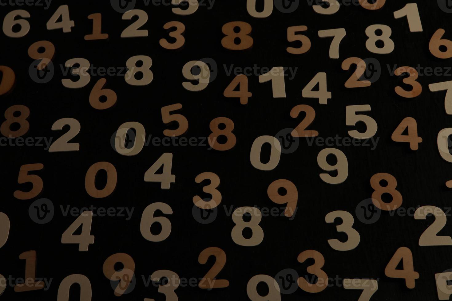 Background of numbers. from zero to nine. Numbers texture. Finance data concept. Mathematic. Seamless pattern with numbers. financial crisis concept. Business success. photo