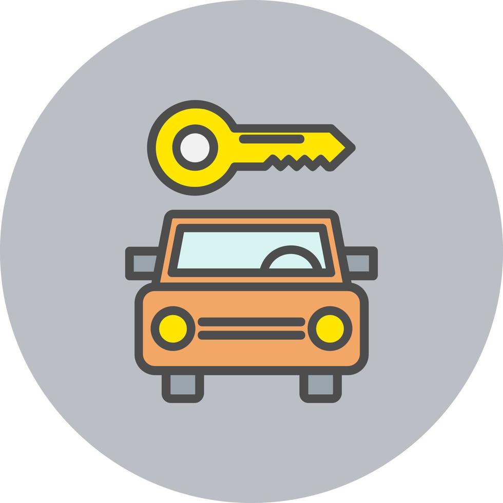 Car Rental Vector Icon