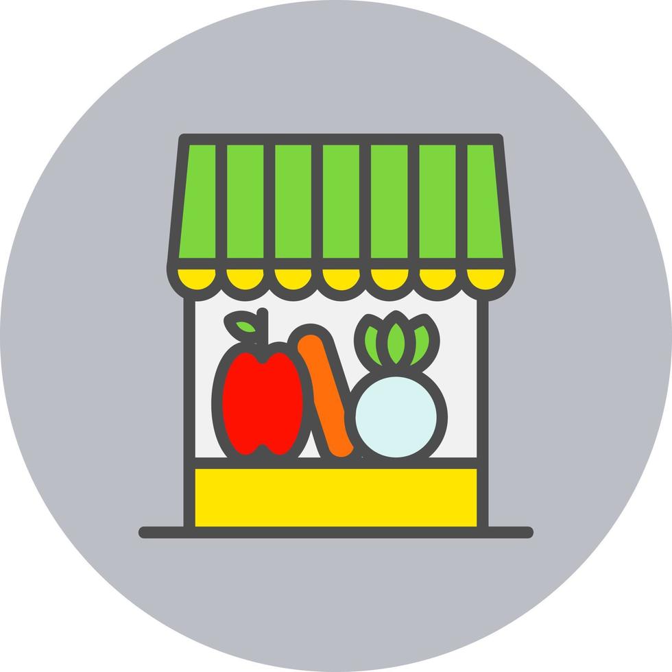Grocery Shop Vector Icon