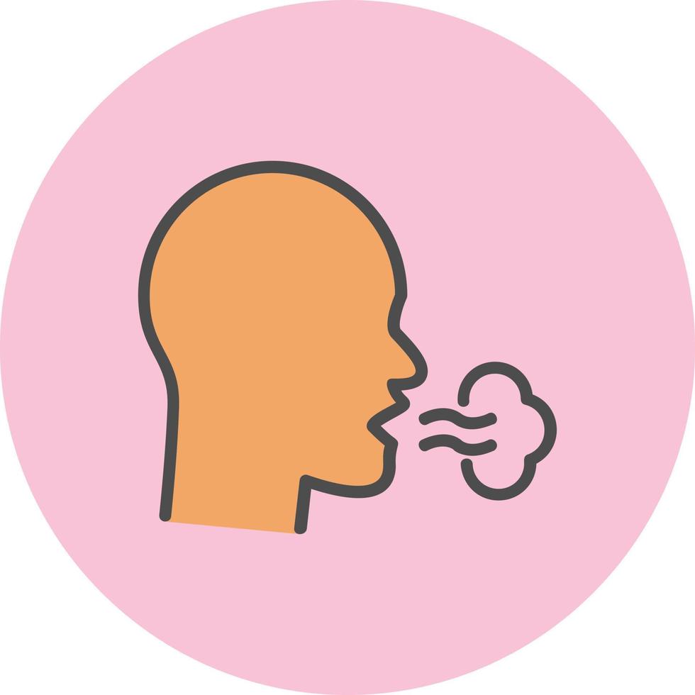 Inhale Vector Icon