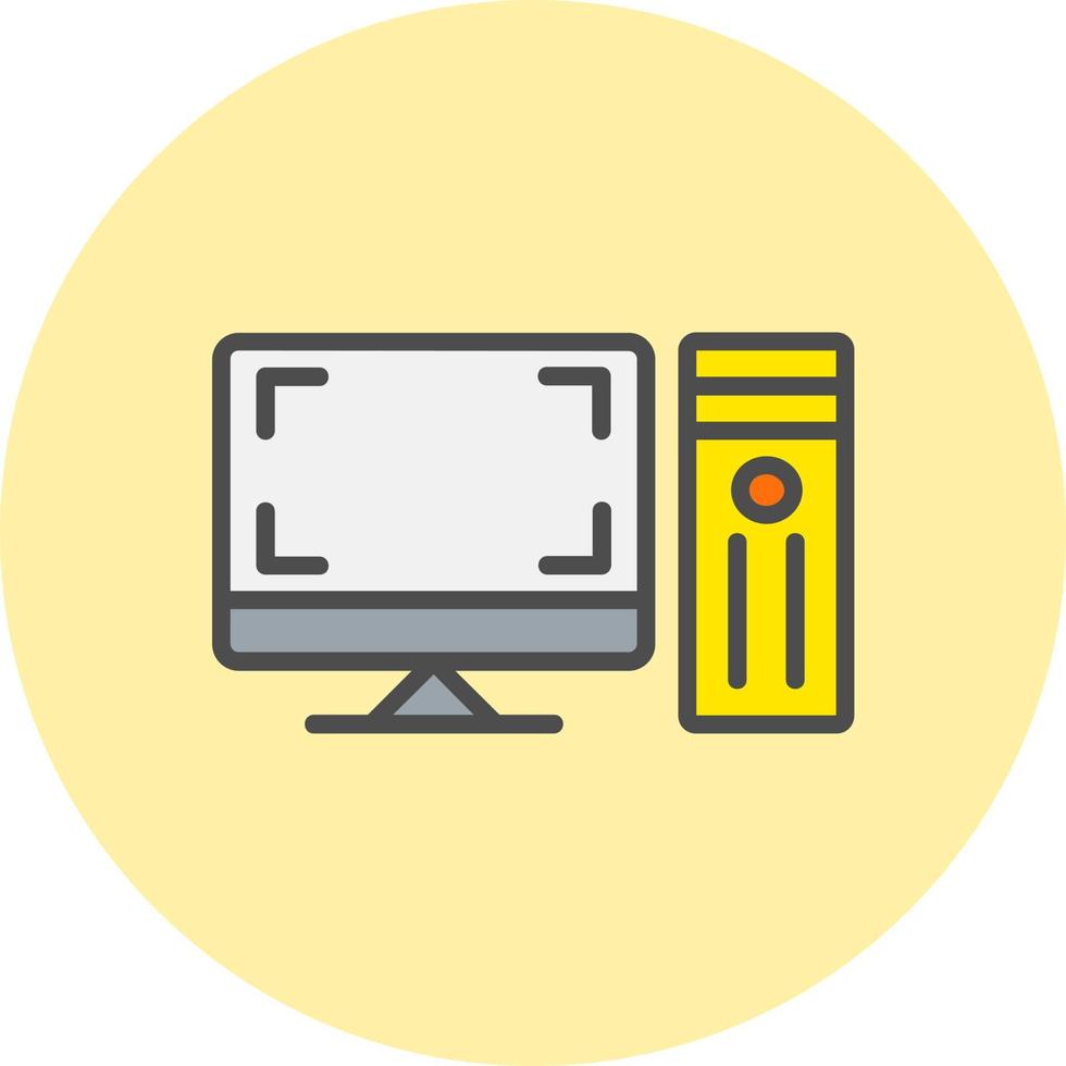 Computer Vector Icon