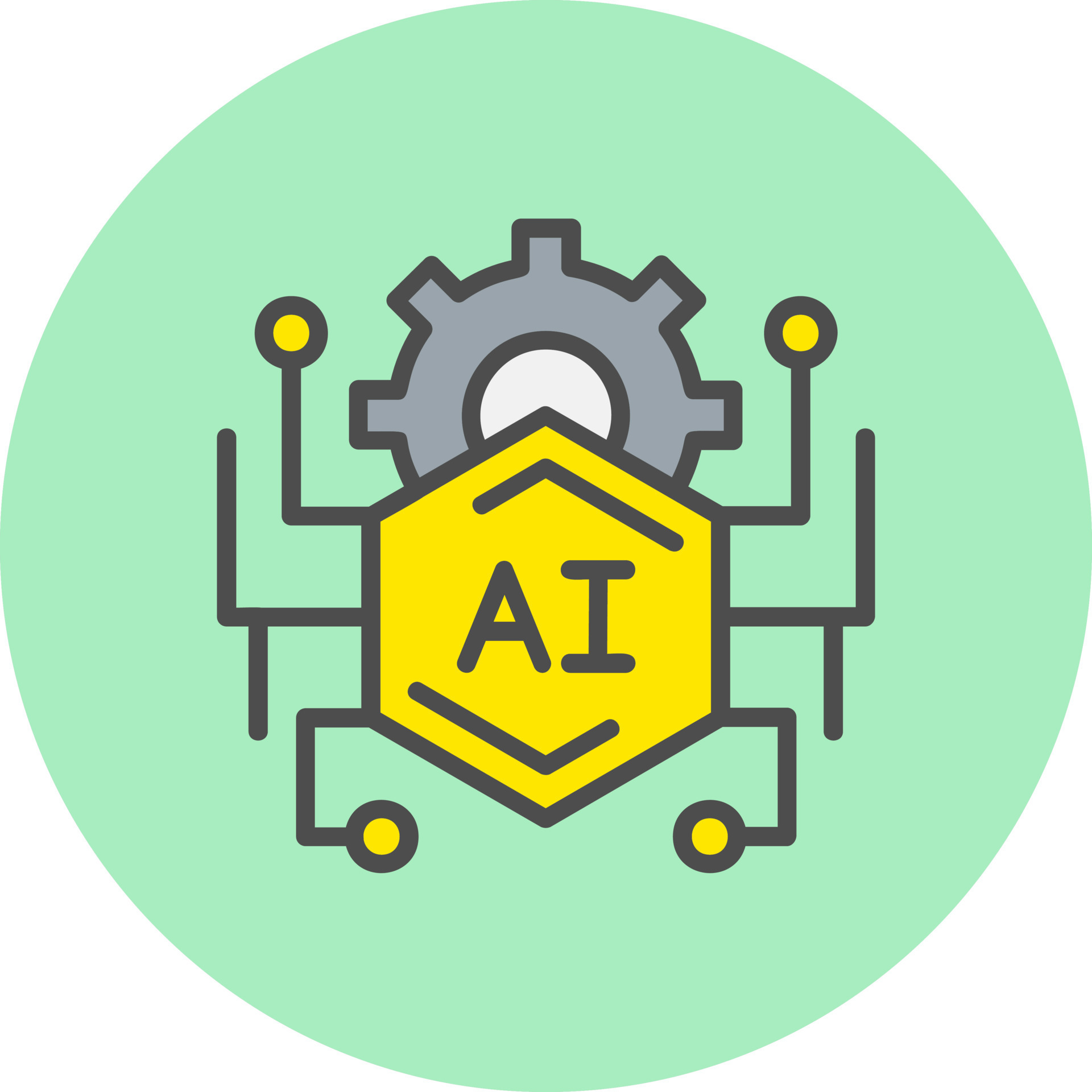 Artificial Intelligence Vector Icon 16459394 Vector Art at Vecteezy
