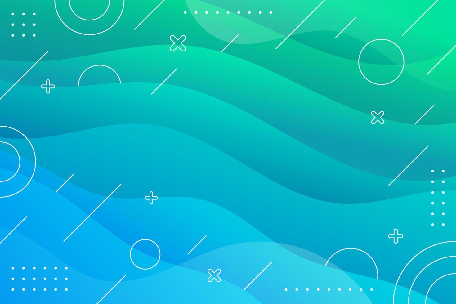 Abstract Blue Green Gradient Background vector