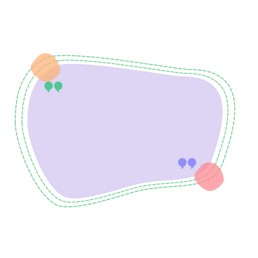 marcos de cotización conjunto de plantillas en blanco. texto entre paréntesis, cita burbujas de discurso vacías, cita burbujas coloridas. png