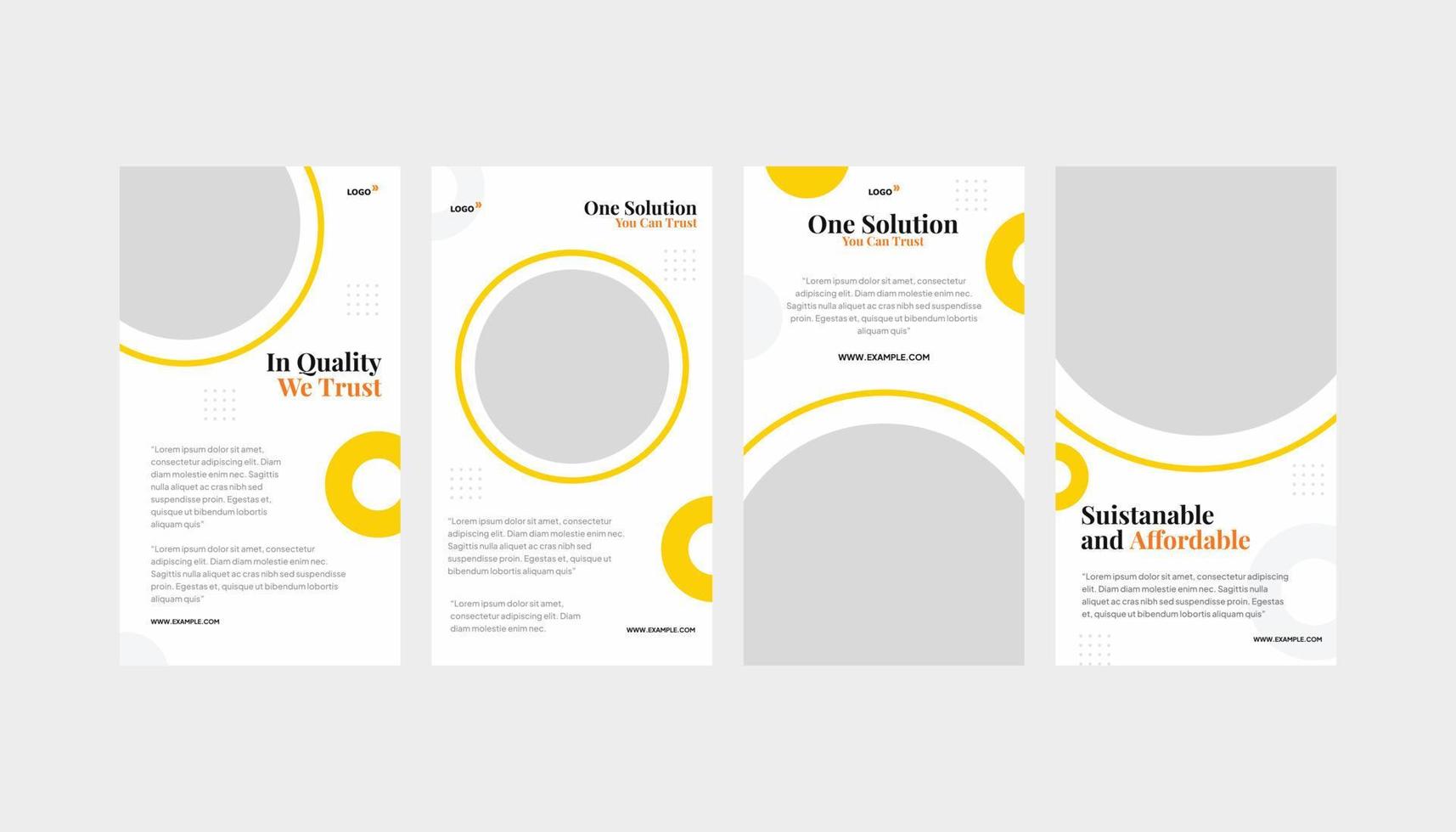 Set of digital marketing rhombus geometry standee roll-up banner and social media story template vector