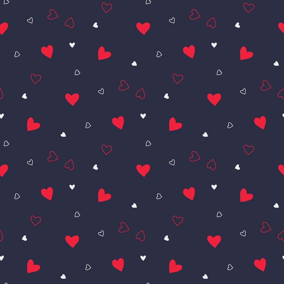 pattern with hearts vector