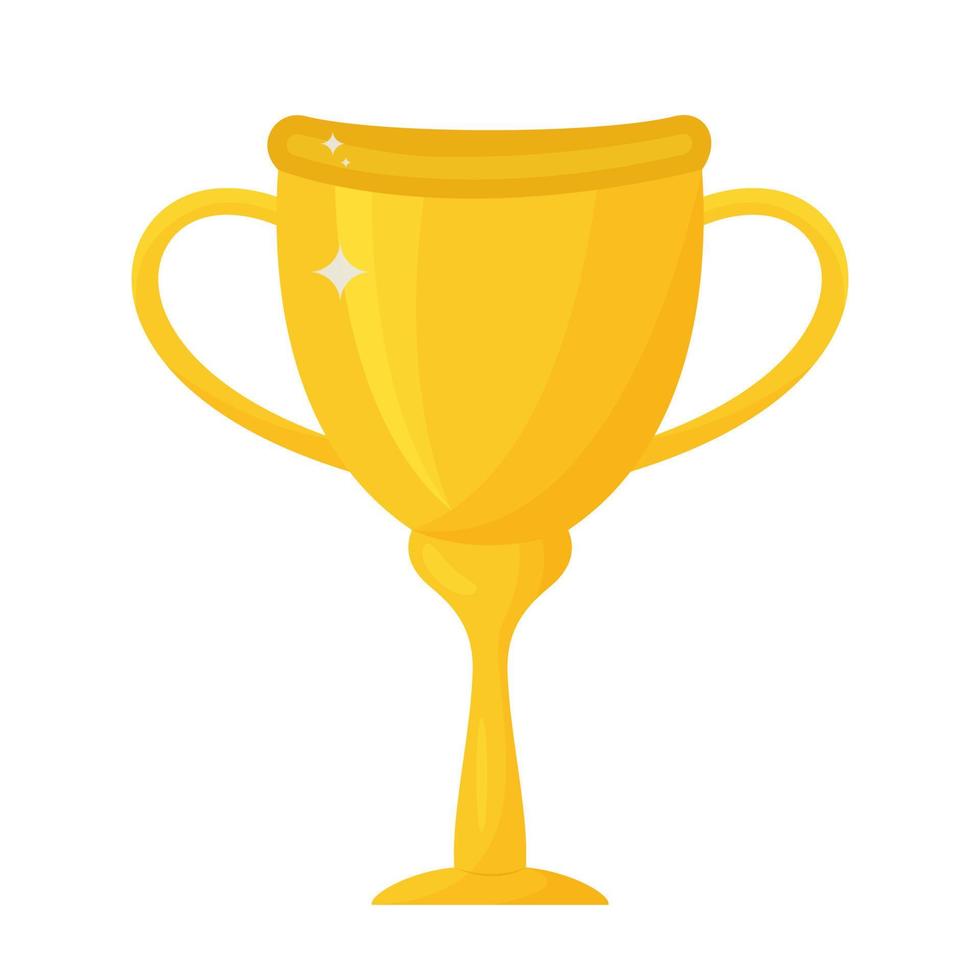 golden cup vector illustration