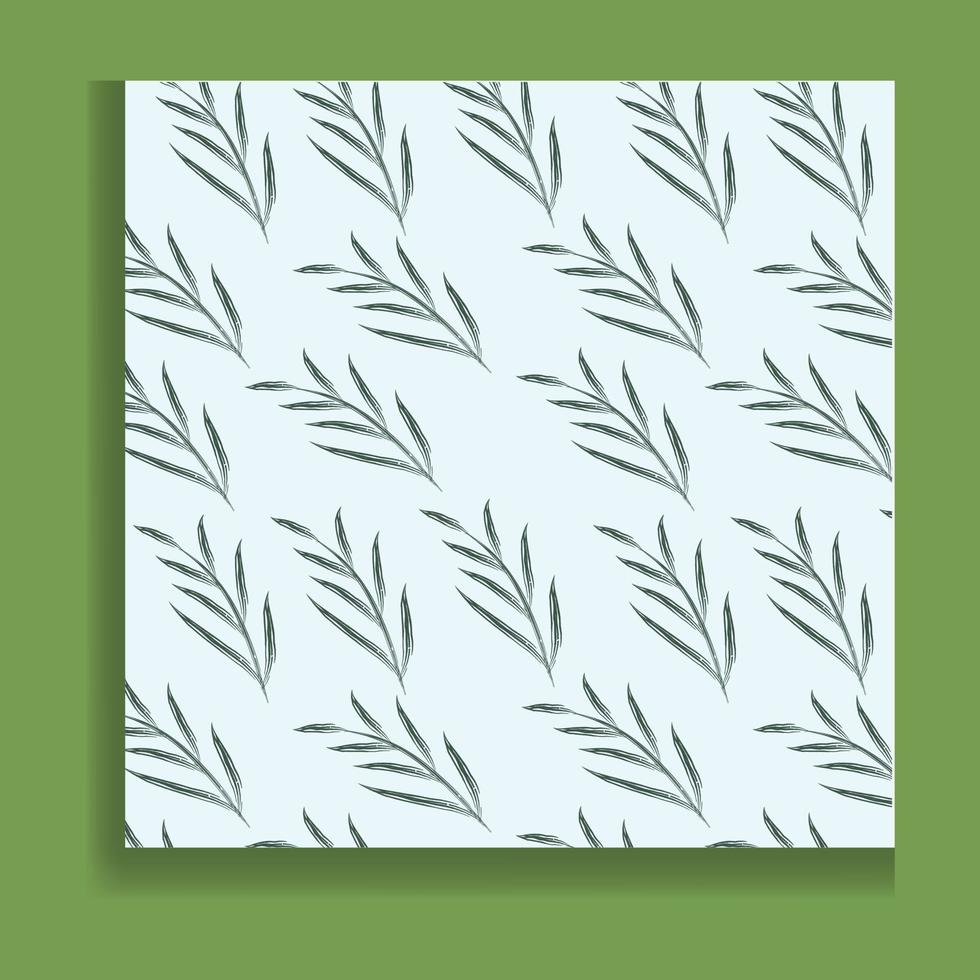 Floral shameless leaf pattern, vector file.