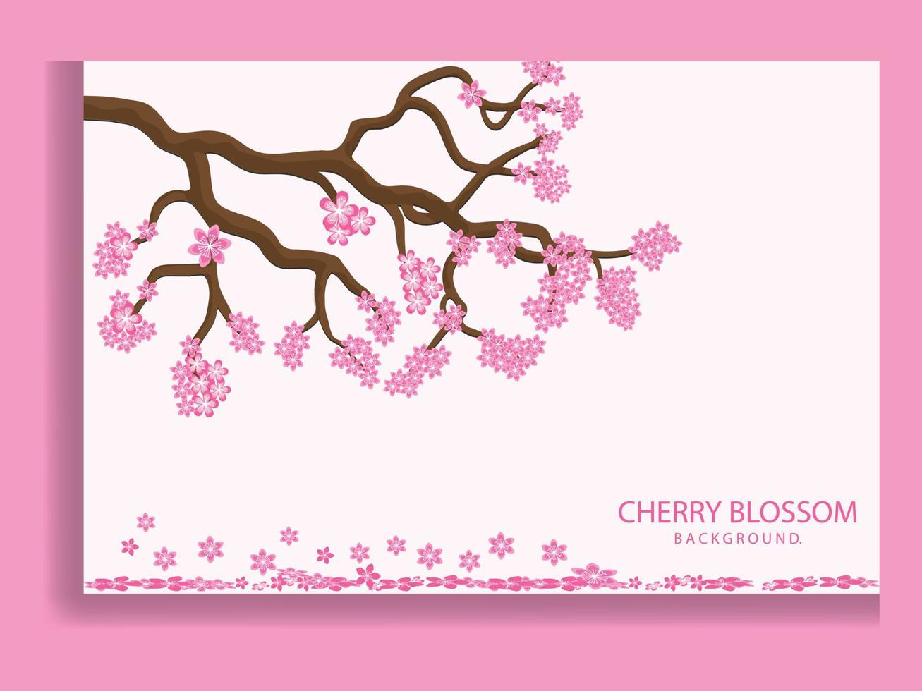 Sakura blossom branch. Falling petals, flowers. Isolated flying realistic japanese pink cherry or apricot floral elements fall down vector background. Cherry blossom branch, flower petal illustration