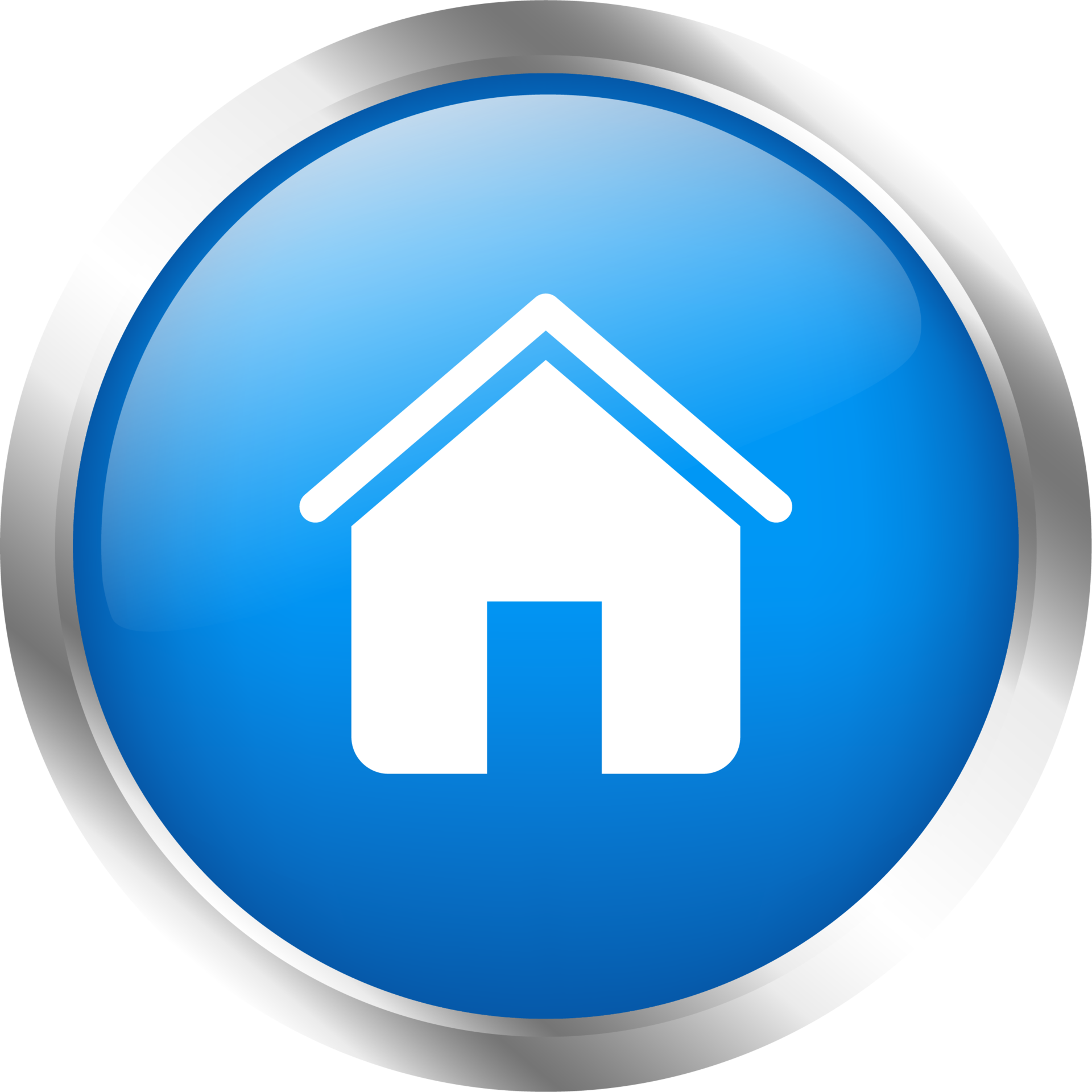 Home Icon In Realistic Design Style House Button Illustration