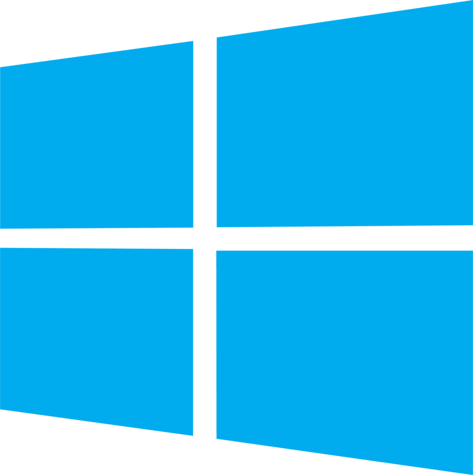 Windows OS logo. Top operating system signs. png