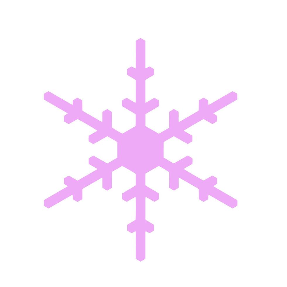 icono de copo de nieve vectorial. ilustración para web vector