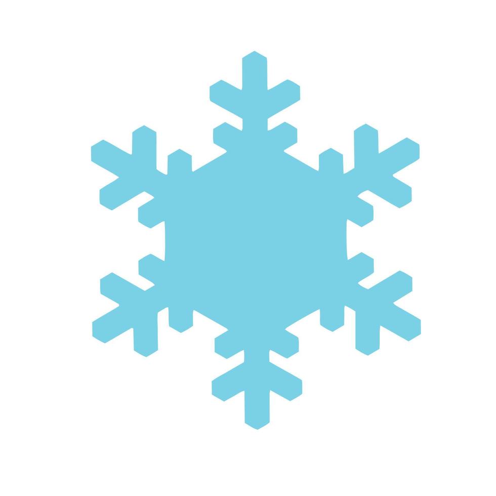 icono de copo de nieve vectorial. ilustración para web vector