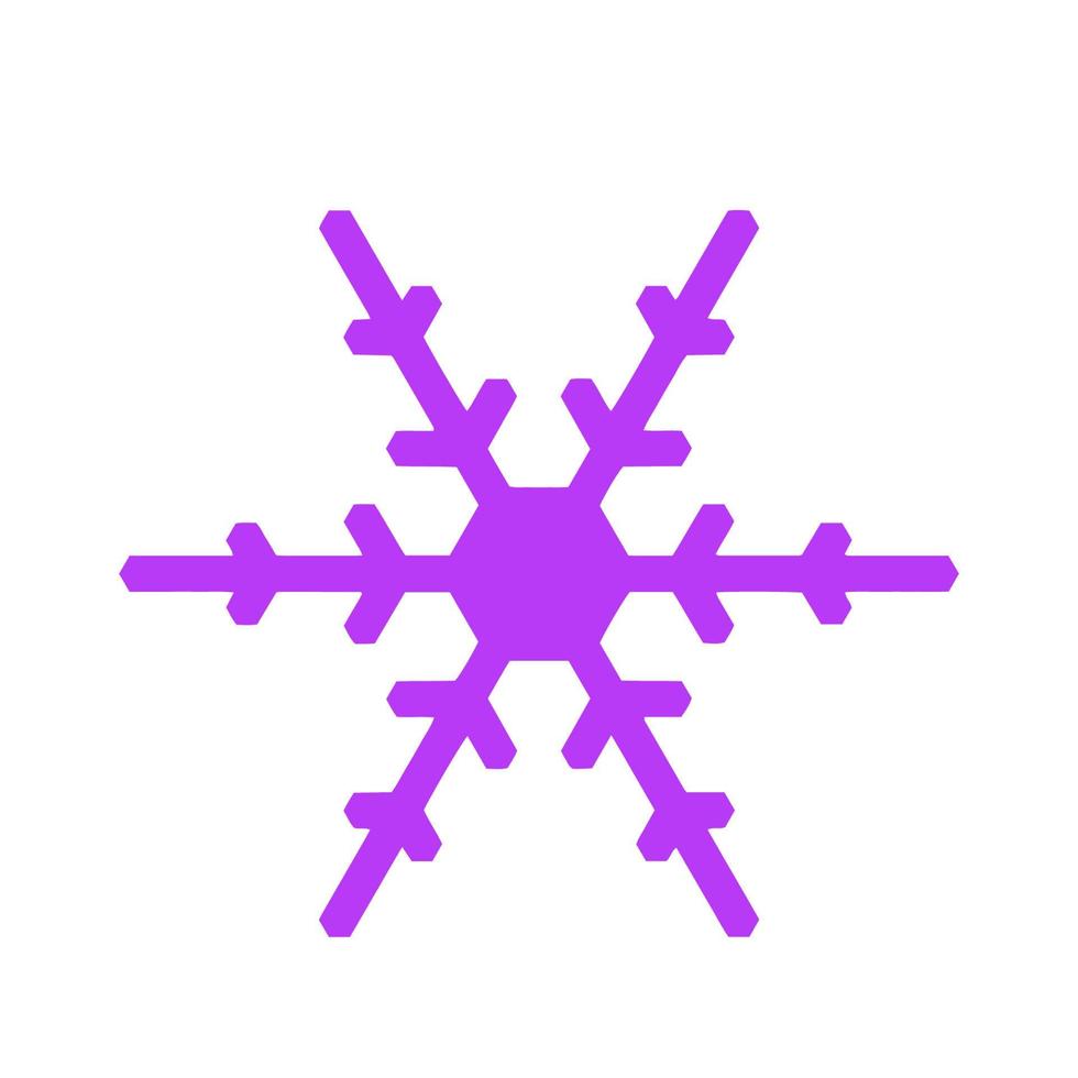 Vector  snowflake  icon.  illustration for web