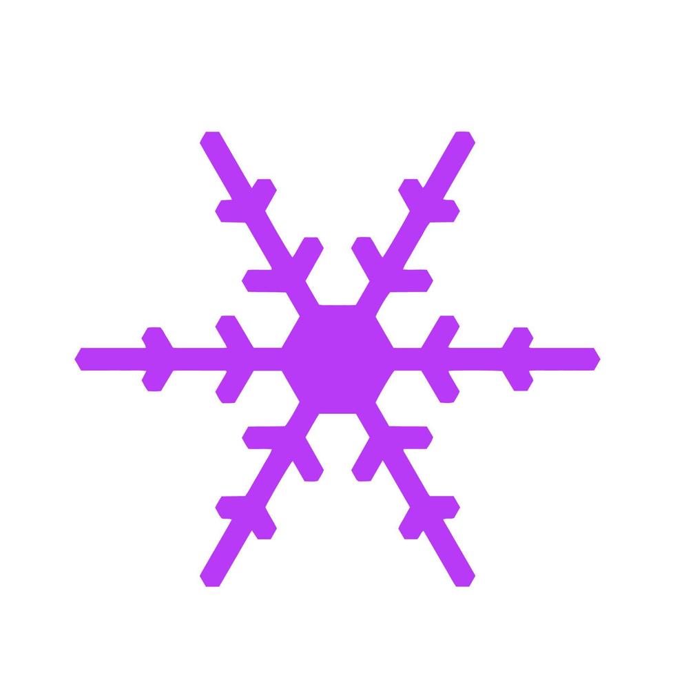 icono de copo de nieve vectorial. ilustración para web vector