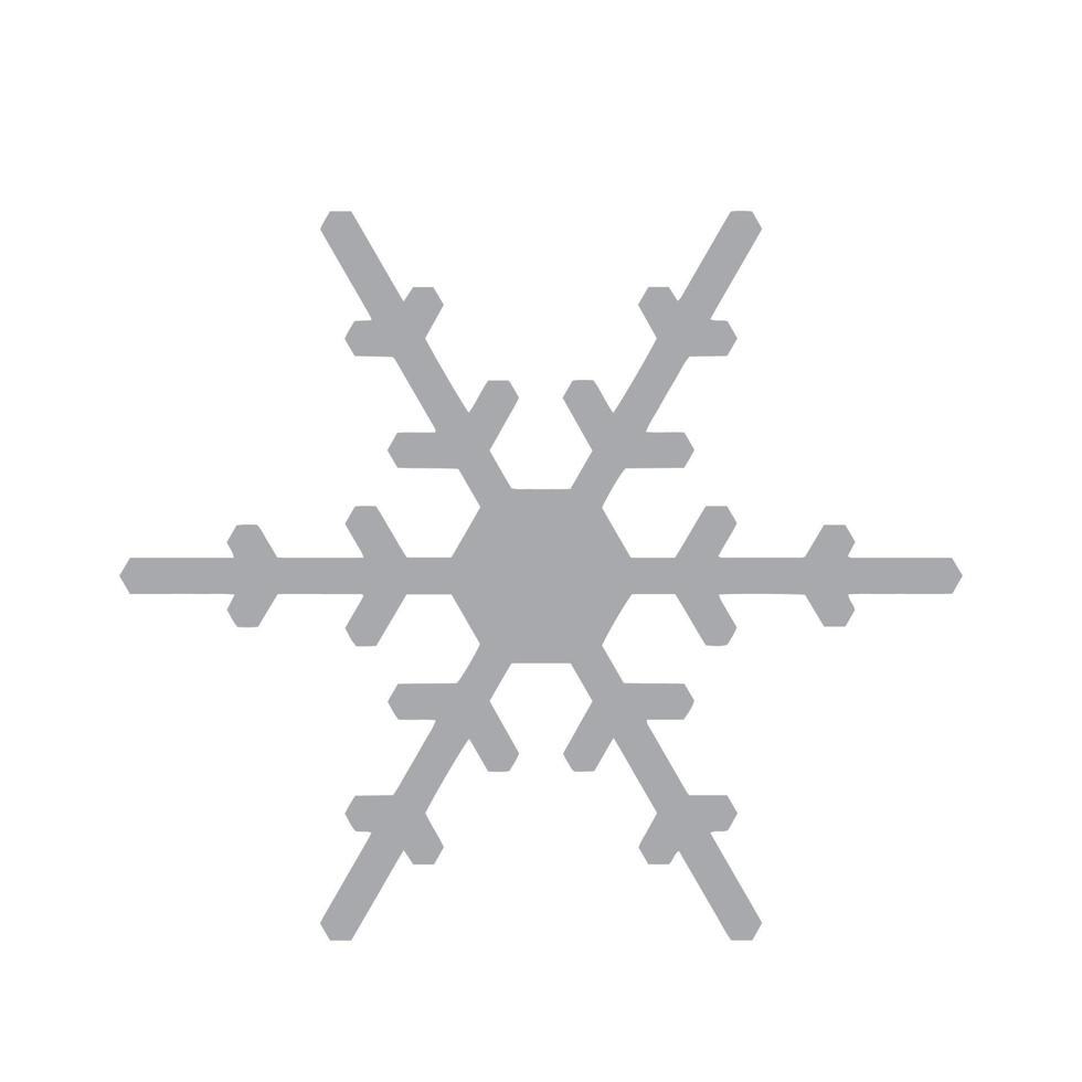 Vector  snowflake  icon.  illustration for web