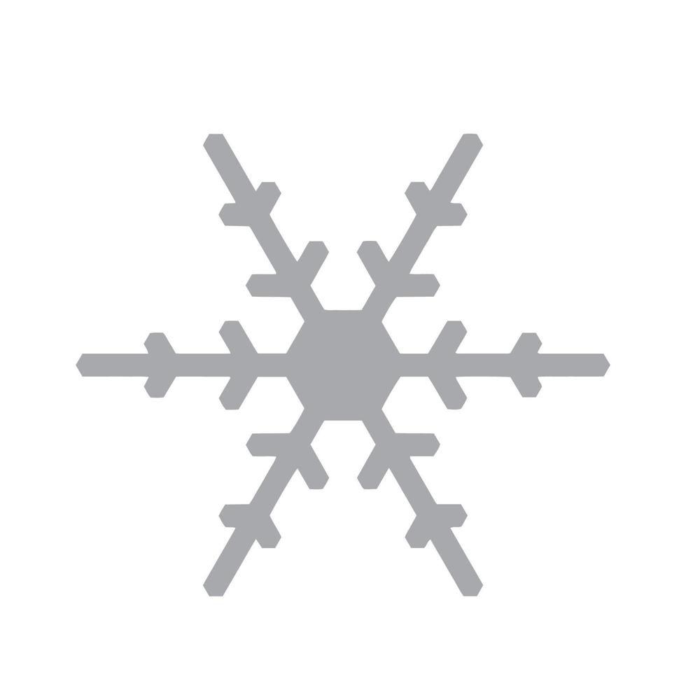 icono de copo de nieve vectorial. ilustración para web vector