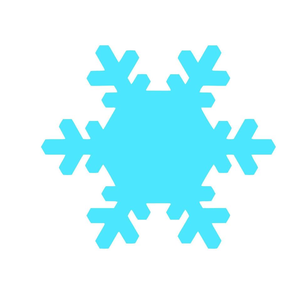 Vector  snowflake  icon.  illustration for web