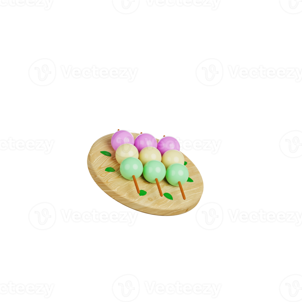 3d Dango illustration png