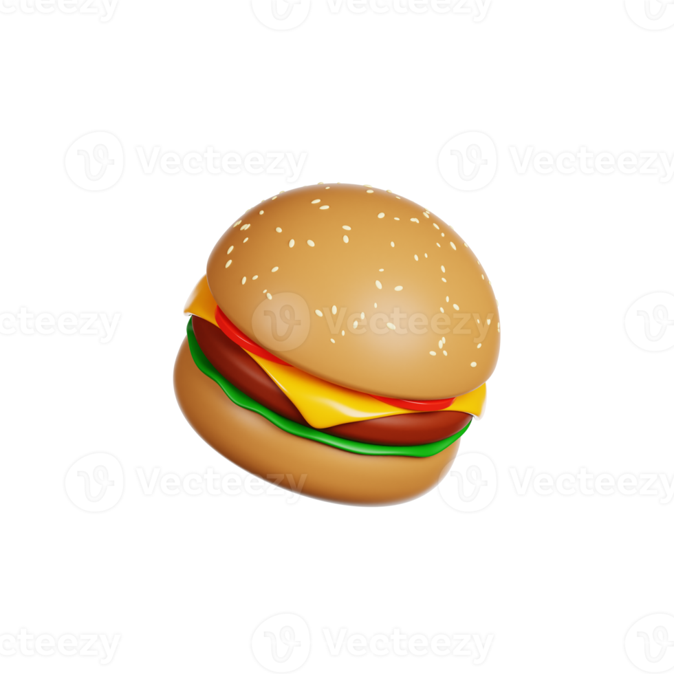 Burger 3d Illustration png