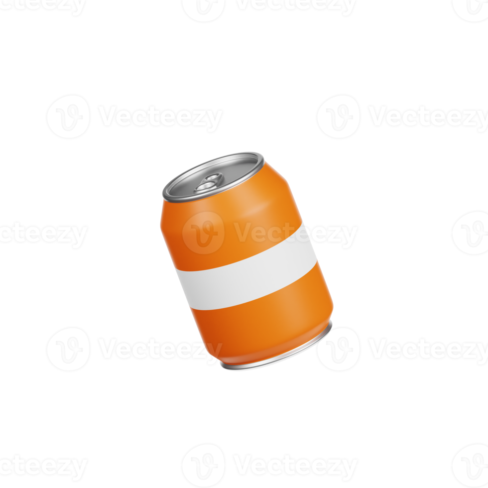 illustration 3d de canette de soda png